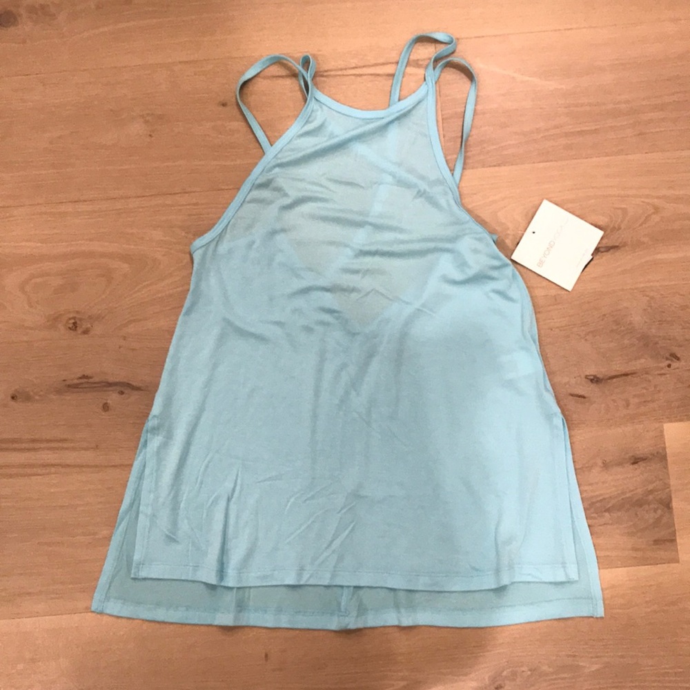 Turquoise Beyond Yoga super soft strappy tank